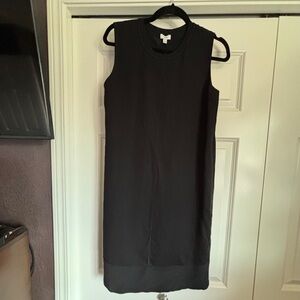 NWT Silk Vince Black Midi Dress